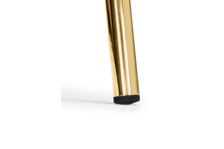 Стул на металлокаркасе Kamelia белый / ткань золотые ножки-10