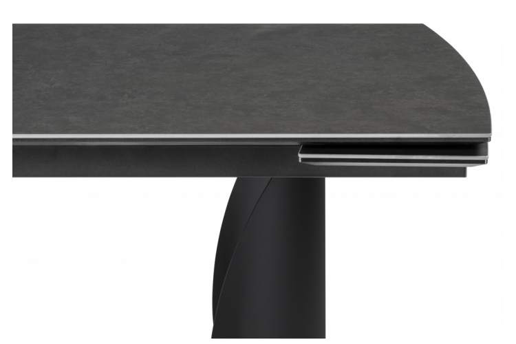 Керамический стол Готланд 180(240)х90х79 ink gray / черный-7