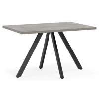 Стол деревянный Райн 32 116(160)x77 раздвижной цемент / черный