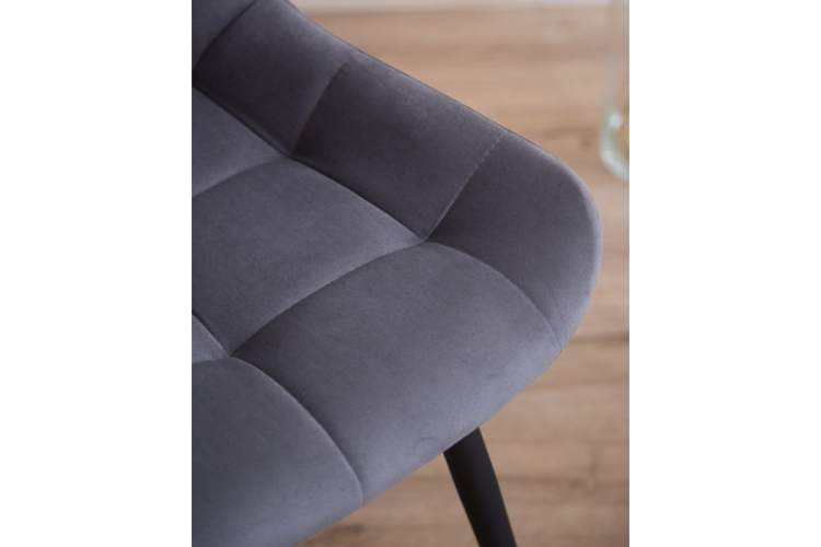 Стул на металлокаркасе Челси 360 К темно-серый (zd 995) / черный np-8