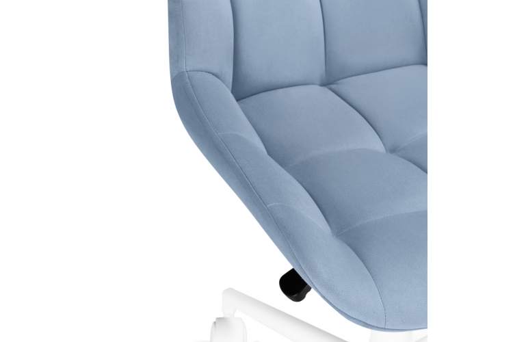 Офисное кресло Честер голубой / белый-13