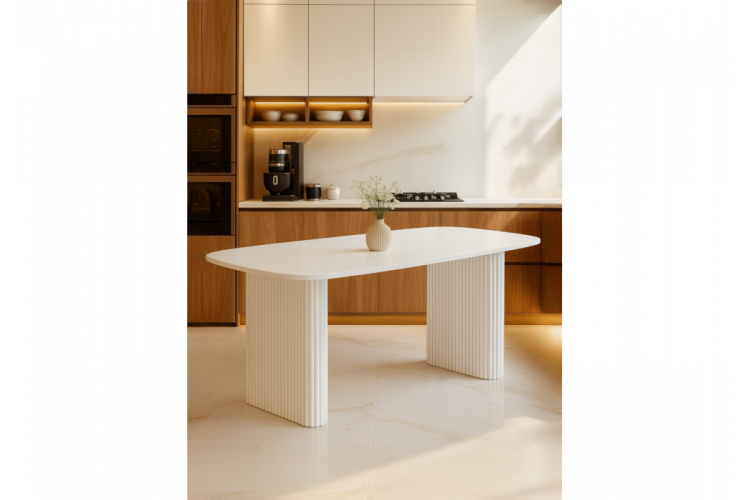 Стол деревянный Бавария B 160 х 90 белая пленка шагрень / белый-1