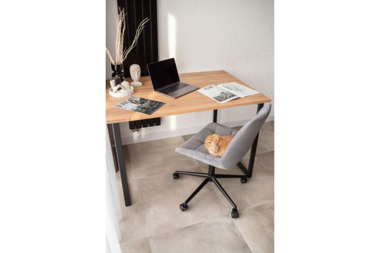 Стол деревянный Лиман 117 х 77 дуб крафт золотой / черный матовый-16