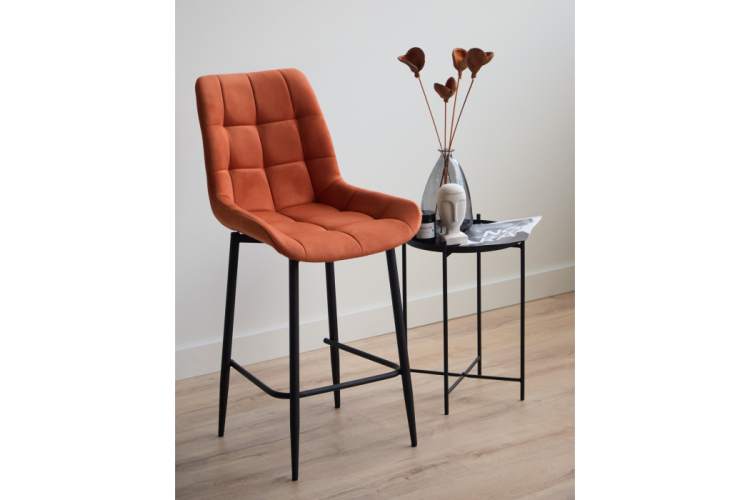 Барный стул Челси терракотовый (zd 432) / черный-2