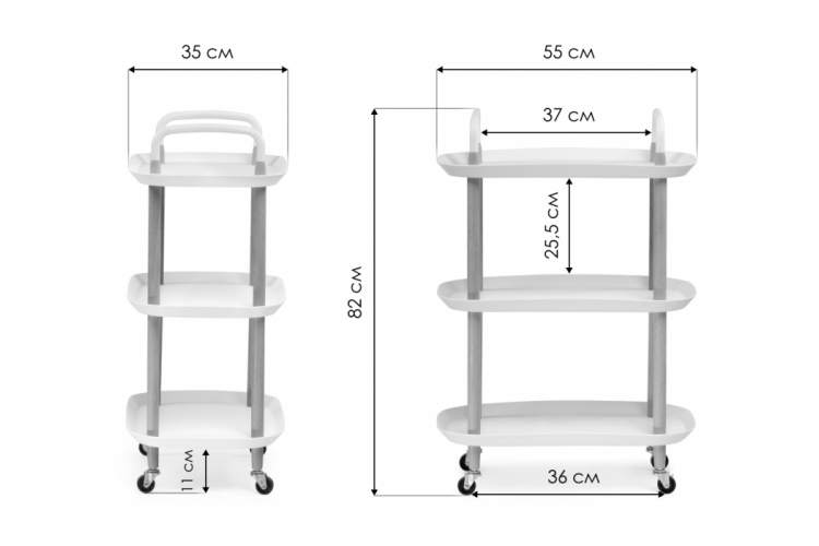 Журнальный стол Case 56х35х82 white-1