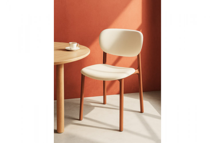 Пластиковый стул Mokka brown / milky-1