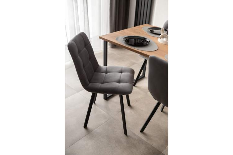 Стол деревянный Лиман 117 х 77 дуб крафт золотой / черный матовый-14