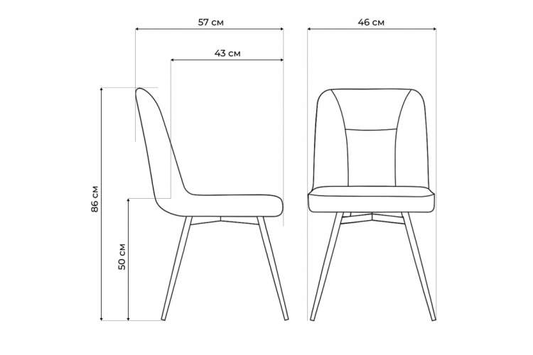 Стул на металлокаркасе Texas 3 поворотный синий / черный-2
