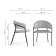 Стул на металлокаркасе Лукас светло-серый / черный