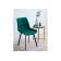 Стул на металлокаркасе Челси П зеленый (zd 667) / черный
