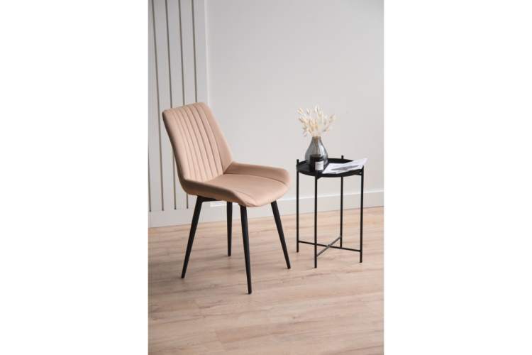 Стул на металлокаркасе Седа бежевый (zd 210) / черный np-2