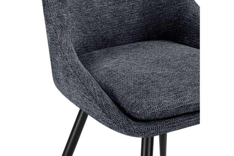 Стул на металлокаркасе Avian вращающийся темно-серый / черный-9