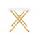 Селена 3 180х90х77 белый мрамор / золото Керамический стол