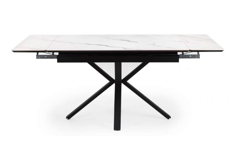 Керамический стол Старлайт 120(180)х80 snow alpin / черный-5