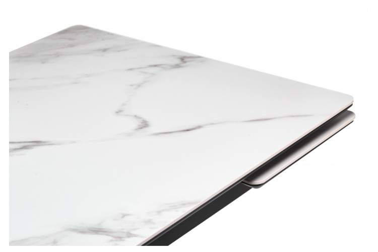 Керамический стол Старлайт 120(180)х80 snow alpin / черный-7