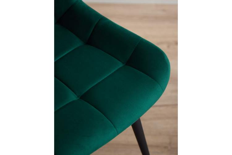 Стул на металлокаркасе Челси 360 К зеленый (zd 667) / черный np-8