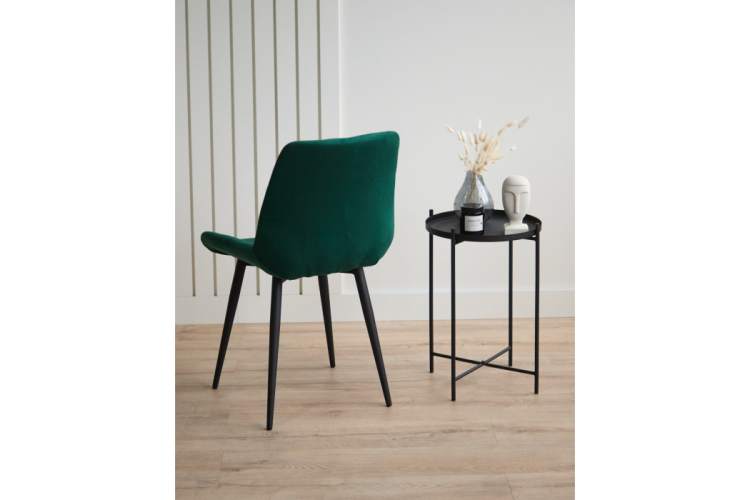 Стул на металлокаркасе Челси 360 К зеленый (zd 667) / черный np-9