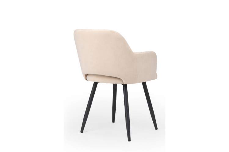 Стул на металлокаркасе Эолин 360 бежевый (glory 03) / черный-4