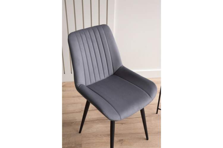 Стул на металлокаркасе Седа 360 темно-серый (zd 995) / черный np-7