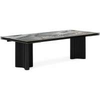 Керамический стол Мален 240x110 mineral stone baldoser / черный