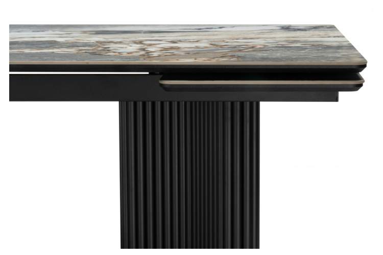 Керамический стол Мален 240x110 mineral stone baldoser / черный-11