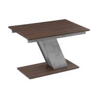 Стол деревянный Тирион бетон чикаго серый / дуб гладстоун табак