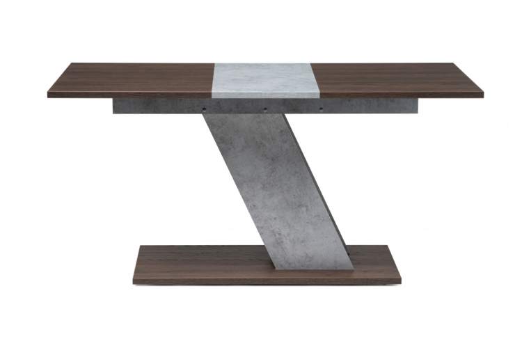 Стол деревянный Тирион бетон чикаго серый / дуб гладстоун табак-3