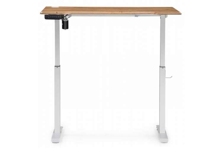 Компьютерный стол Маркос с механизмом подъема 120х75х76 белый / вотан дуб-3