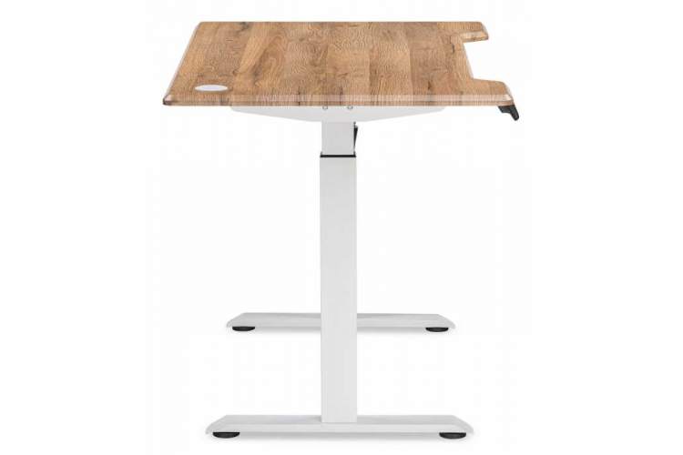 Компьютерный стол Маркос с механизмом подъема 120х75х76 белый / вотан дуб-4