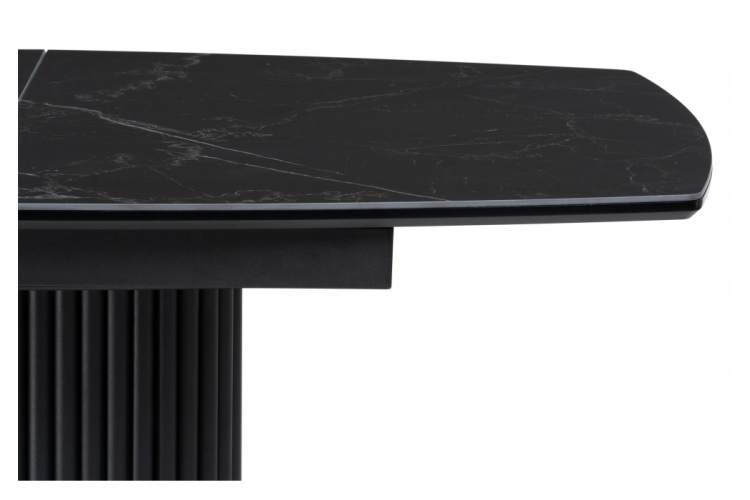 Керамический стол Фестер 140 черный мрамор / черный-11