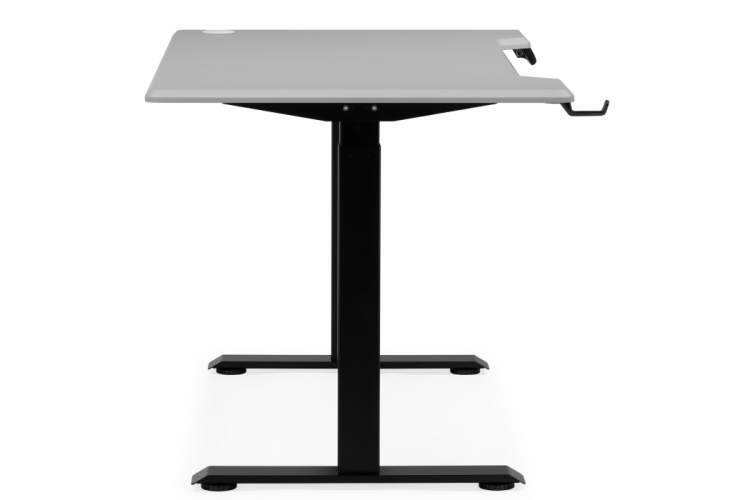 Компьютерный стол Маркос 140х80 светло-серый / черный-6