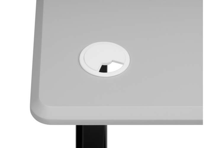 Компьютерный стол Маркос 140х80 светло-серый / черный-9