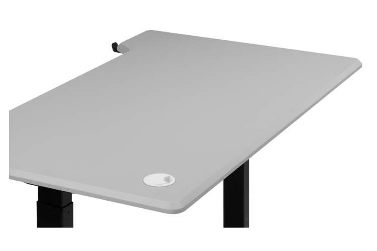 Компьютерный стол Маркос 140х80 светло-серый / черный-10