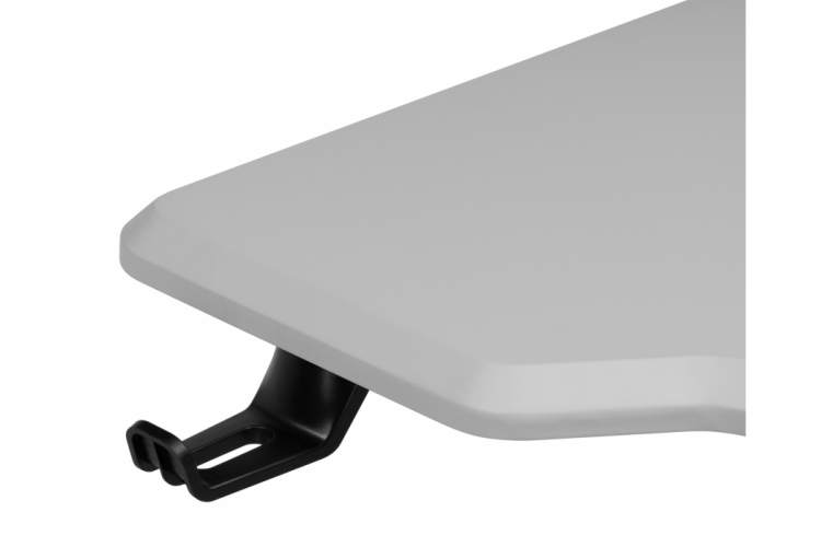 Компьютерный стол Маркос 140х80 светло-серый / черный-12