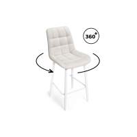 Барный стул Алст К крутящийся молочный / белый