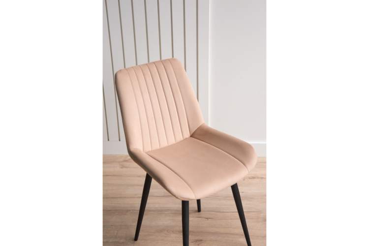 Стул на металлокаркасе Седа бежевый (zd 210) / черный np-6