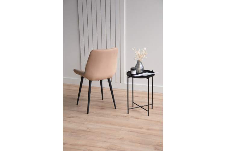 Стул на металлокаркасе Седа бежевый (zd 210) / черный np-8