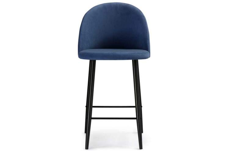 Барный стул Амизуре темно-синий / черный матовый-1