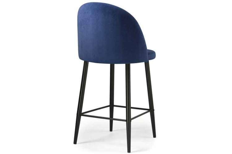 Барный стул Амизуре темно-синий / черный матовый-3