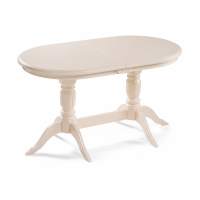 Стол деревянный Эритрин овальный бежевый