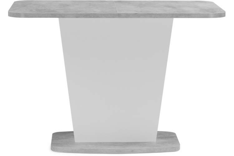 Стол деревянный Комфорт цемент светлый / белый-3