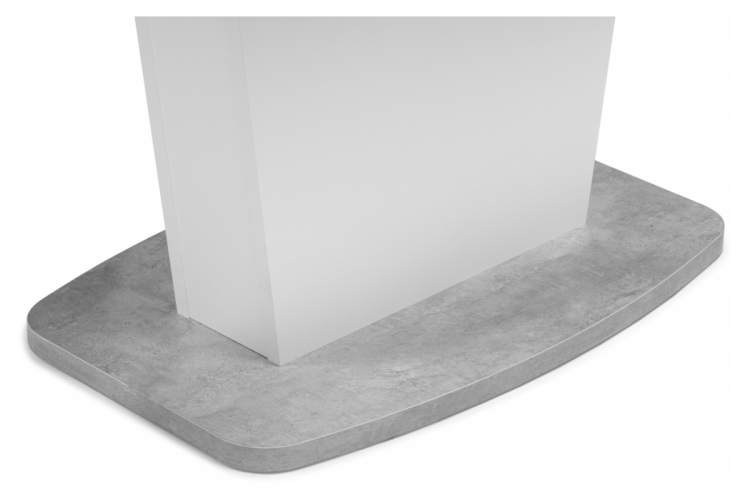 Стол деревянный Комфорт цемент светлый / белый-8