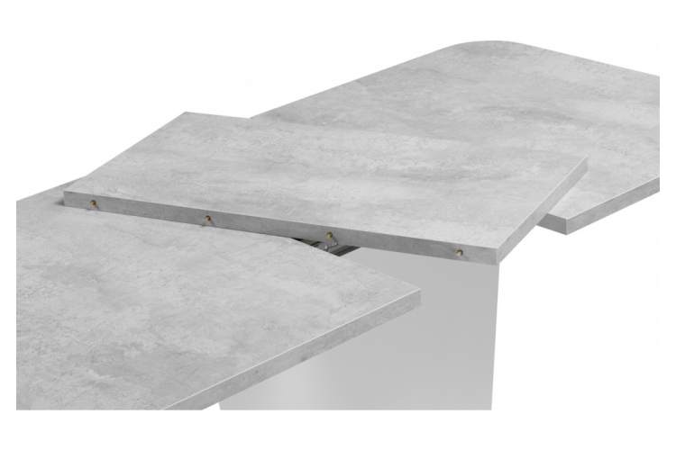 Стол деревянный Комфорт цемент светлый / белый-9