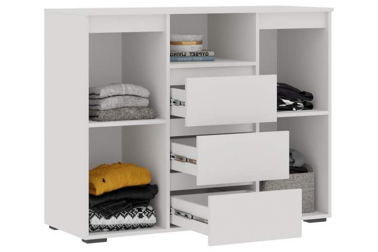 Комод Элла КМ 01 белый / белый-2