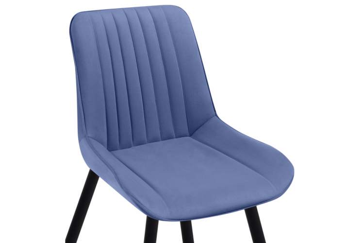 Стул на металлокаркасе Вейв 4 шт синий / черный-6