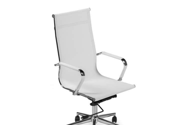 Офисное кресло Reus белая сетка / хром-6