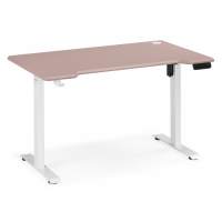 Компьютерный стол Маркос 140х80 розовый / белый