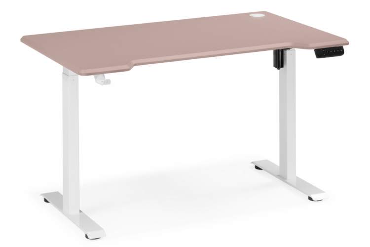 Компьютерный стол Маркос 140х80 розовый / белый