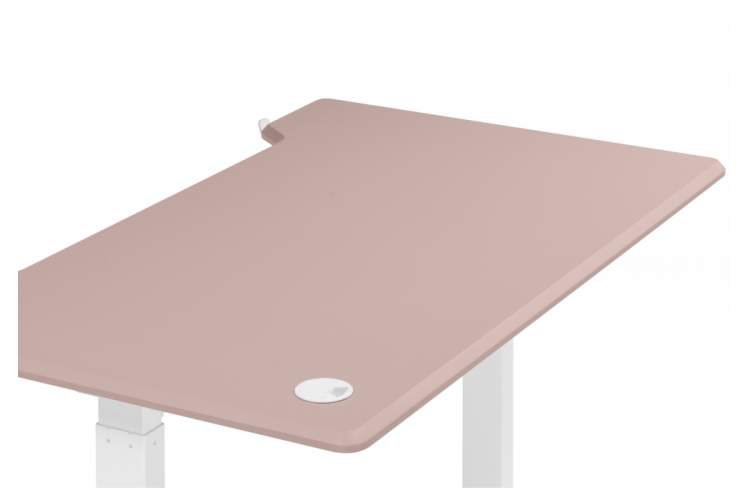 Компьютерный стол Маркос 140х80 розовый / белый-11