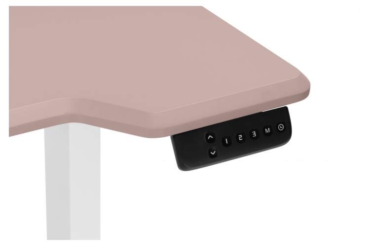 Компьютерный стол Маркос 140х80 розовый / белый-13